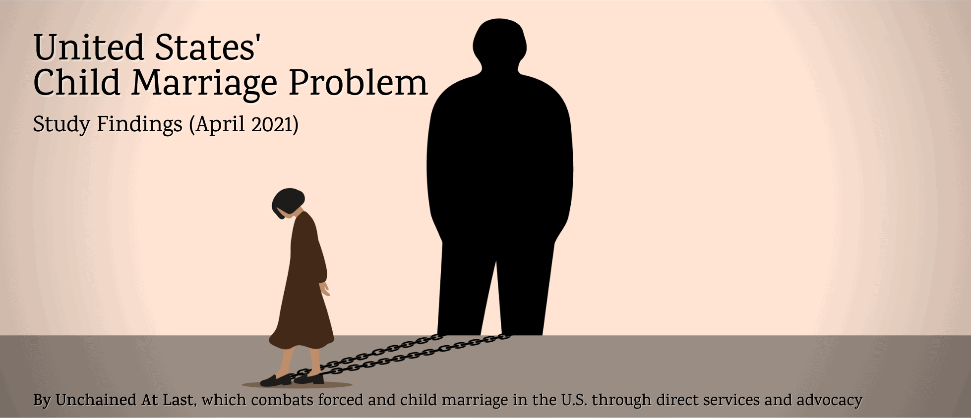 Title image: United States' Child Marriage Problem study findings (April 2021). By Unchained At Last, which combats forced and child marriage in the U.S. though direct services an advocacy